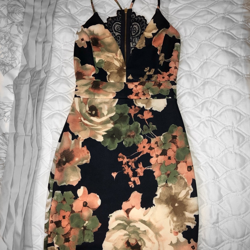 Homecoming Dress Floral Print